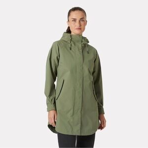 Helly Hanson Women's Valentia 2.0 Raincoat, Size Medium in Lav Green